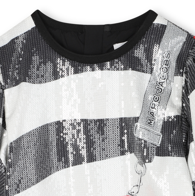 Vestido com padrão de zebra completo MARC JACOBS 
                    GIRL