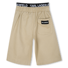 Bermudas em sarja KARL LAGERFELD KIDS 
                    BOY
