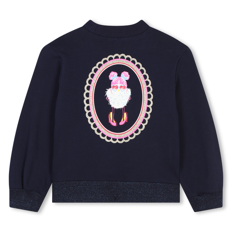 Sweatshirt em molet&atilde;o algod&atilde;o BILLIEBLUSH 
                        GIRL