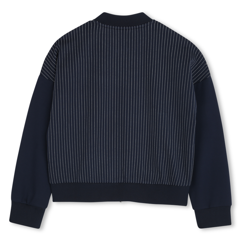 Cardig&atilde; com fecho e bolsos BOSS 
                        GIRL