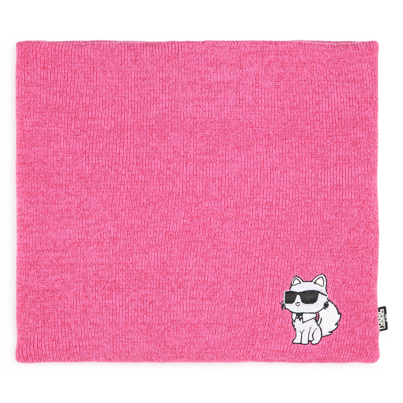 Gorro e cachecol tubular KARL LAGERFELD KIDS 
                        GIRL