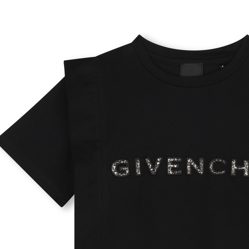 T-shirt algodão com bordados GIVENCHY 
                    GIRL