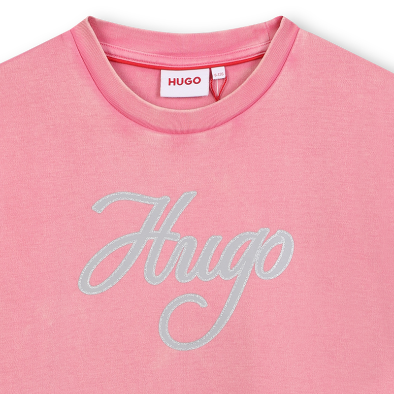Vestido de algodão HUGO 
                    GIRL