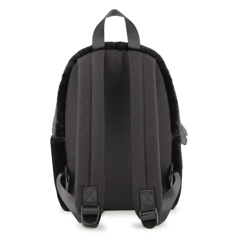Mochila pequena feita de lã fofa KARL LAGERFELD KIDS 
                    GIRL