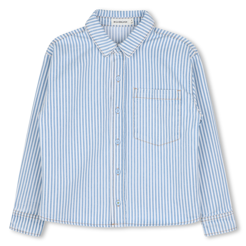 Camisa de algodão às riscas BILLIEBLUSH 
                    BOY