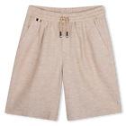 Cal&ccedil;&otilde;es bermudas de linho BOSS 
                    BOY