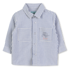 Camisa de algod&atilde;o &agrave;s riscas KENZO KIDS 
                    BOY