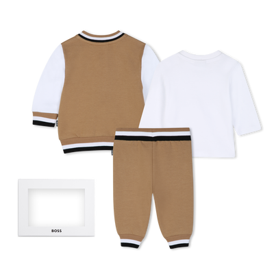 Conjunto de cal&ccedil;a, cardig&atilde; e camiseta BOSS BOY