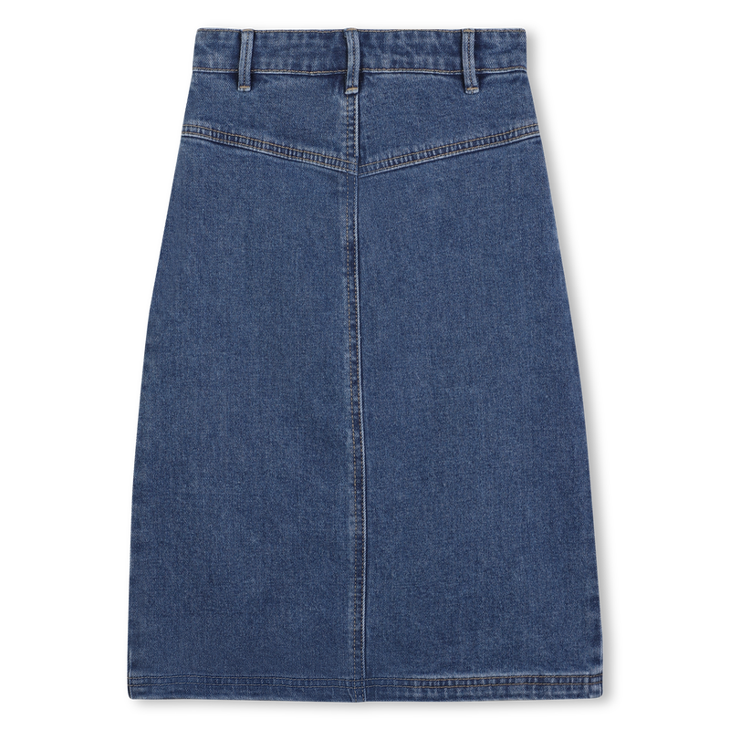 Saia midi reta DKNY 
                        GIRL