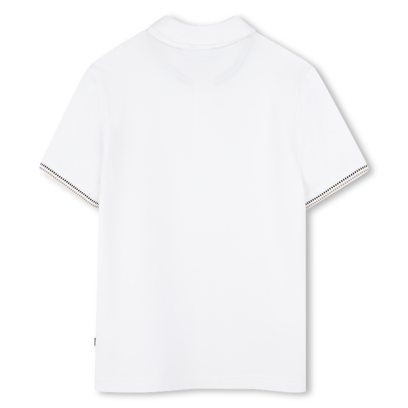 Polo com riscas tricolores BOSS 
                        BOY