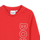T-shirt algod&atilde;o com log&oacute;tipo BOSS 
                    BOY
