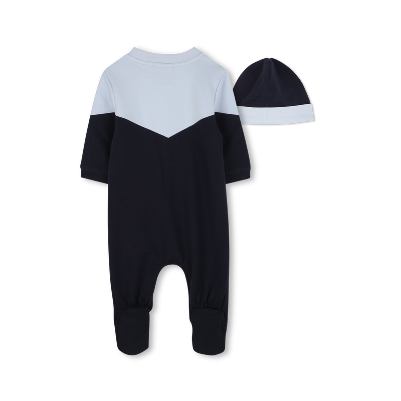 Pijama e gorro de molet&atilde;o BOSS 
                        BOY