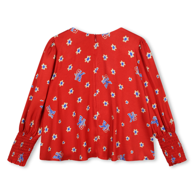 Blusa fluida estampada KENZO KIDS GIRL
