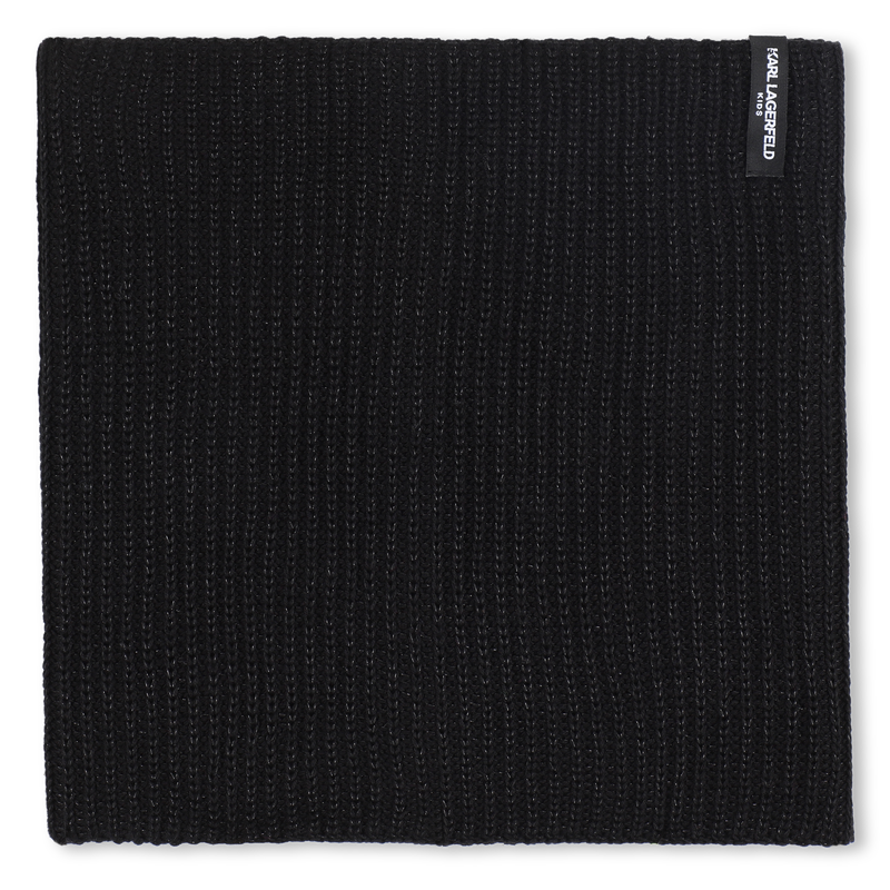 Conjunto de chap&eacute;u + aquecedor de pesco&ccedil;o KARL LAGERFELD KIDS 
                        GIRL