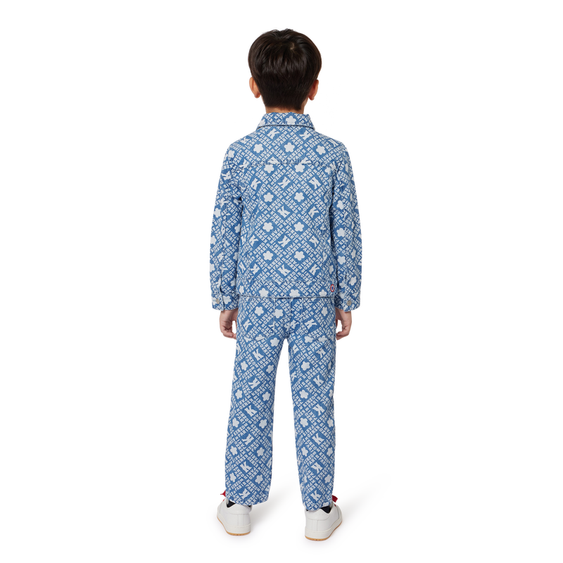 Printed Denim Trousers KENZO KIDS 
                    BOY