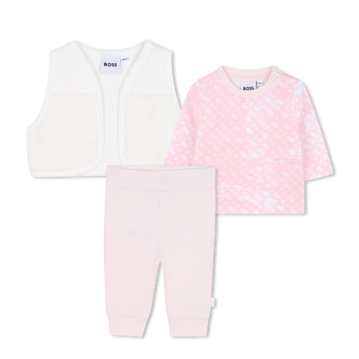 Conjunto de calças, colete e t-shirt BOSS GIRL