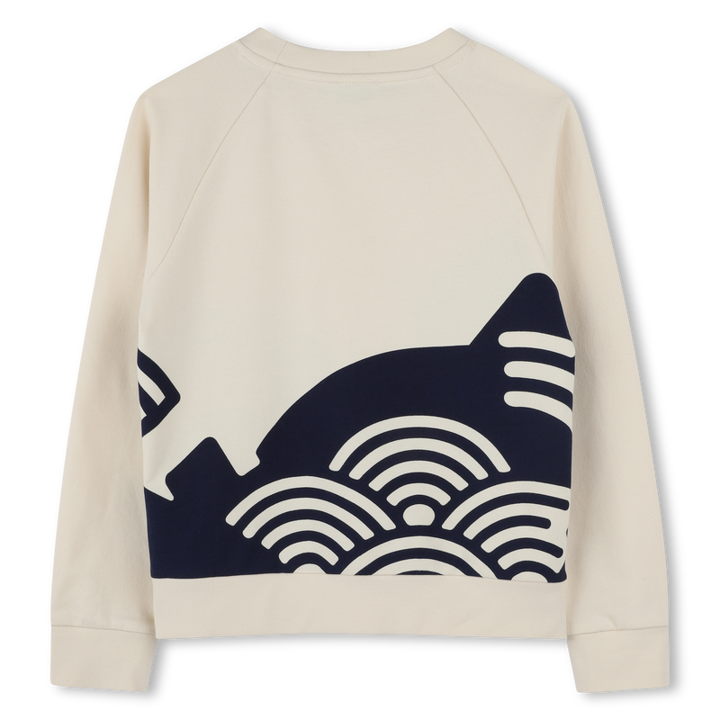 Sweatshirt molet&atilde;o de algod&atilde;o KENZO KIDS 
                        BOY