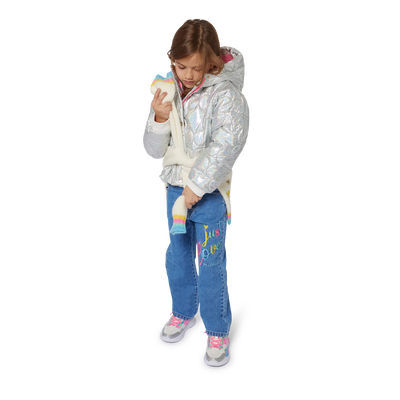 Blusão metalizado com capuz BILLIEBLUSH GIRL