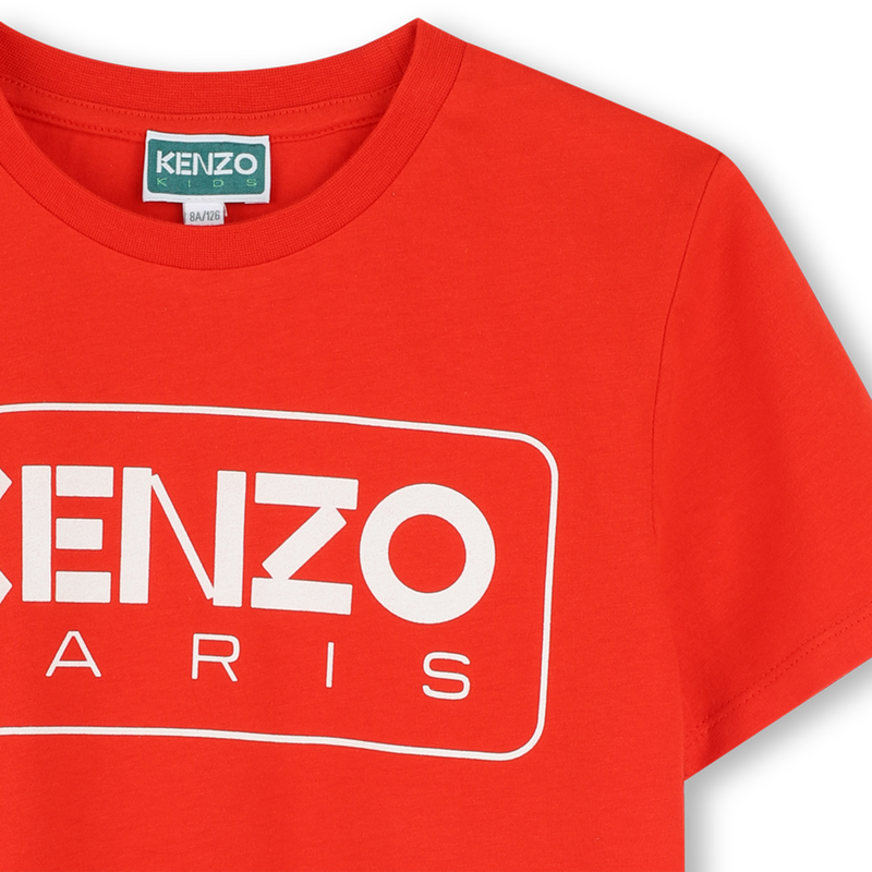 T-shirt manga curta em algodão KENZO KIDS 
                    BOY