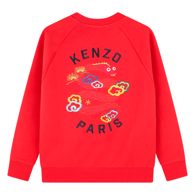Sweatshirt em molet&atilde;o KENZO KIDS UNISEX