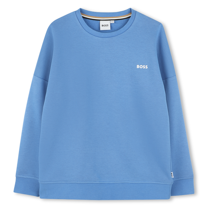 Sweatshirt gola redonda lisa BOSS 
                        BOY