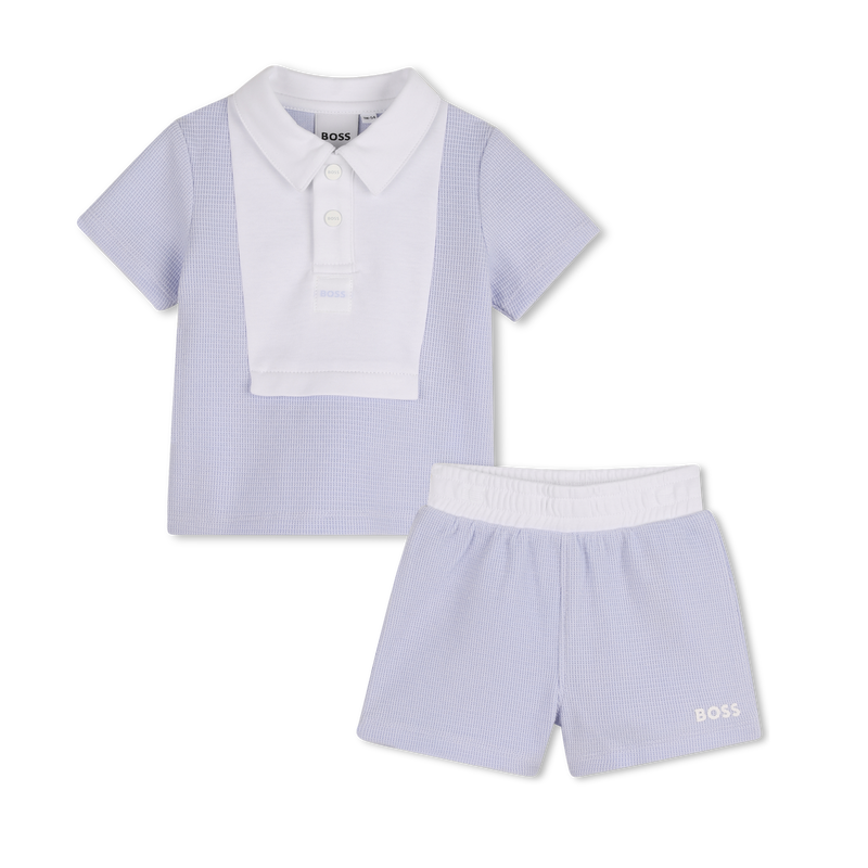 POLO + CONJUNTO SHORTS BOSS 
                        BOY
