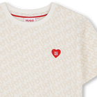 Camiseta de mangas curtas HUGO 
                    MENINA