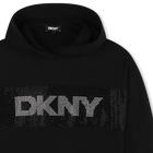 Vestido com capuz em molet&atilde;o DKNY 
                    GIRL