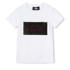 T-shirt com lantejoulas KARL LAGERFELD KIDS 
                    GIRL