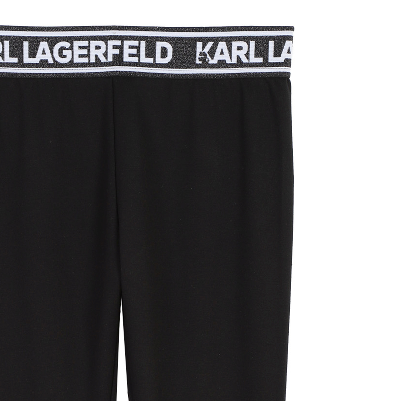 Leggings cintura metalizada KARL LAGERFELD KIDS 
                        GIRL