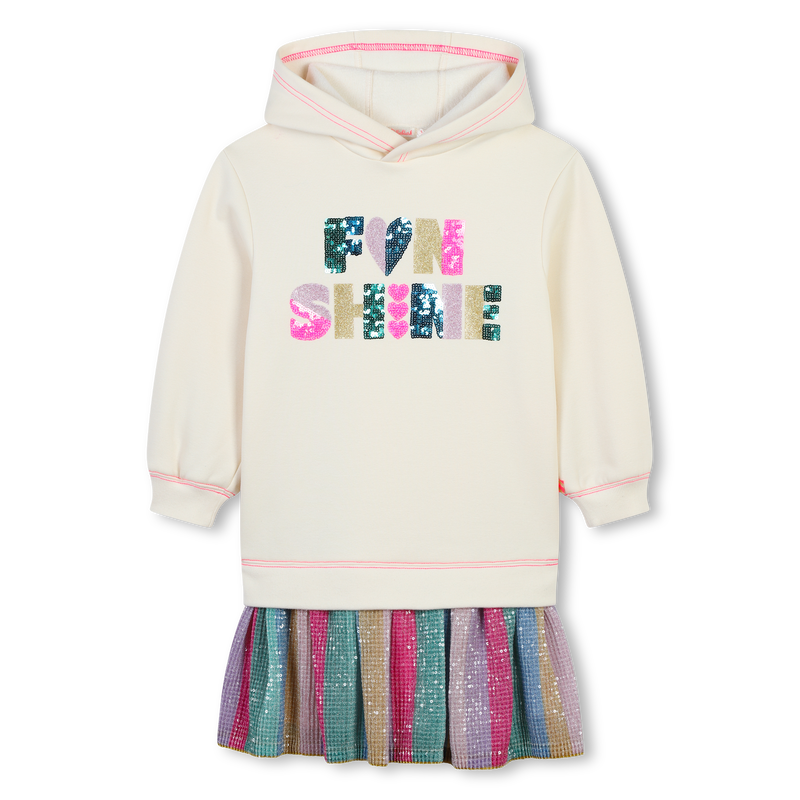 Vestido bi-mat&eacute;ria BILLIEBLUSH 
                        GIRL