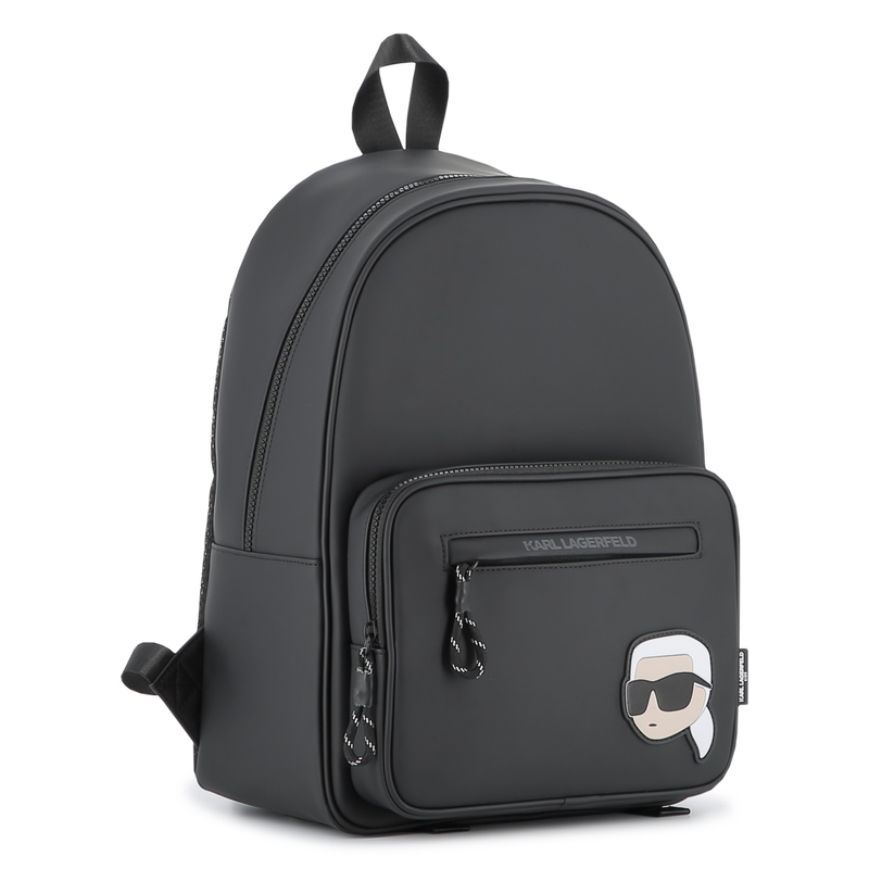 Mochila têxtil revestida com efeito de borracha KARL LAGERFELD KIDS 
                    BOY