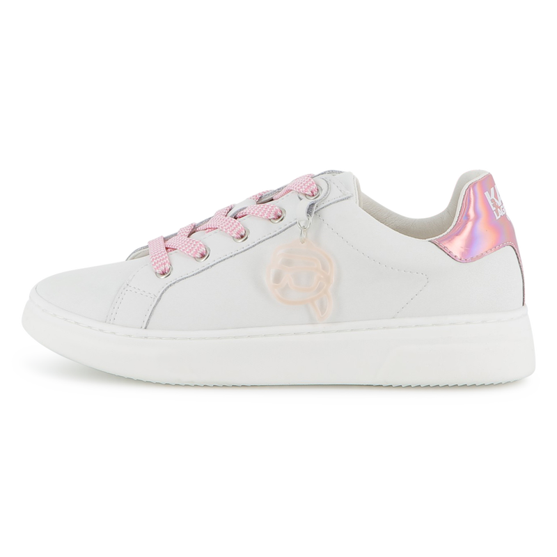 Tênis de cano baixo com cadarço KARL LAGERFELD KIDS 
                    GIRL