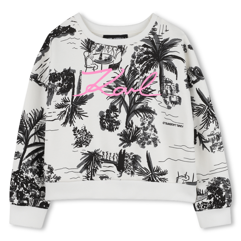 MOLETOM DE L&Atilde; KARL LAGERFELD KIDS 
                        GIRL