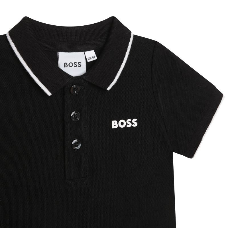 Polo de manga curta BOSS 
                        MENINO
