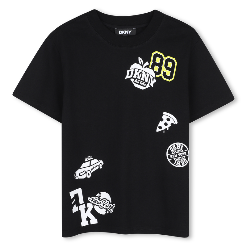 Camiseta de mangas curtas DKNY 
                        MENINO