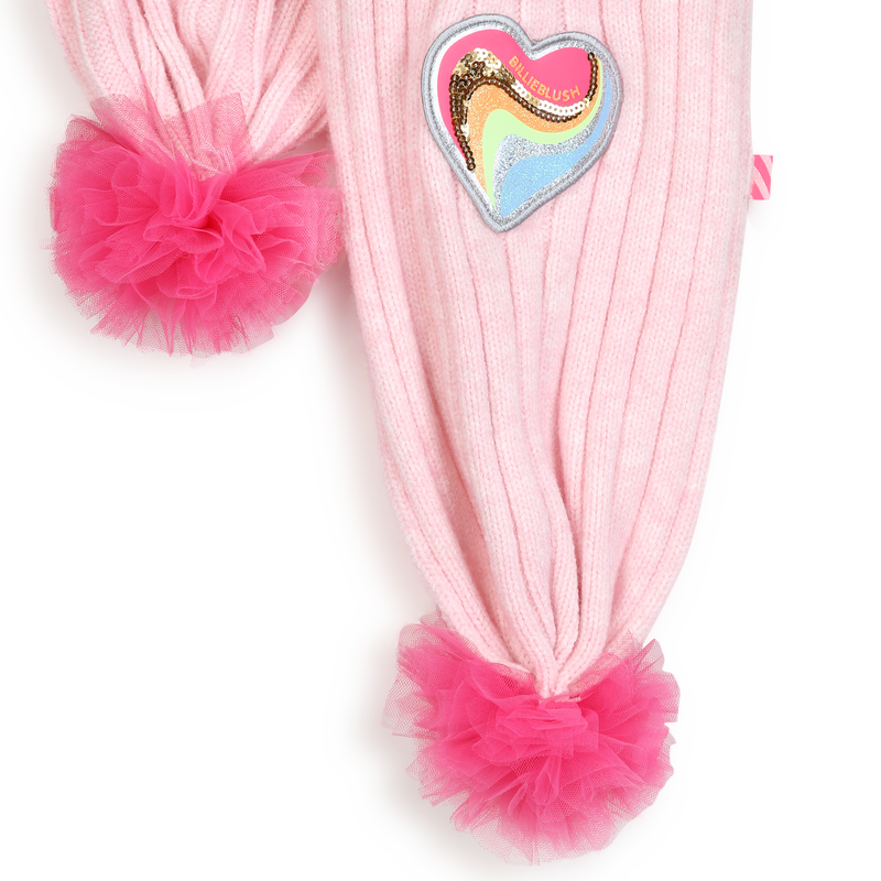 Cachecol com pompom BILLIEBLUSH 
                        MENINA