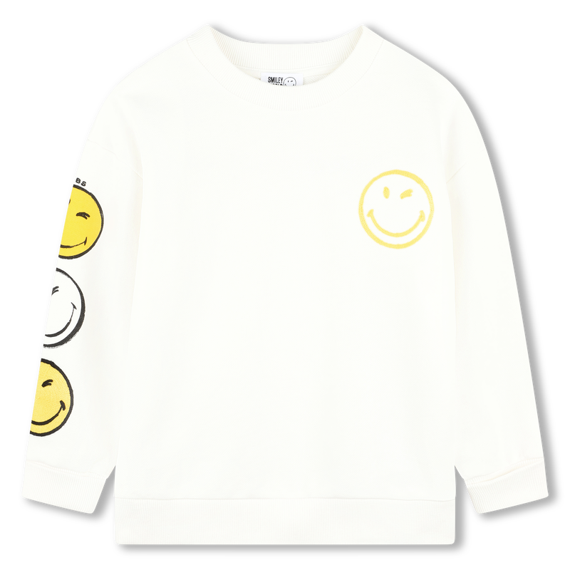 Fleece Smiley Face Sweatshirt THE MARC JACOBS 
                    GIRL