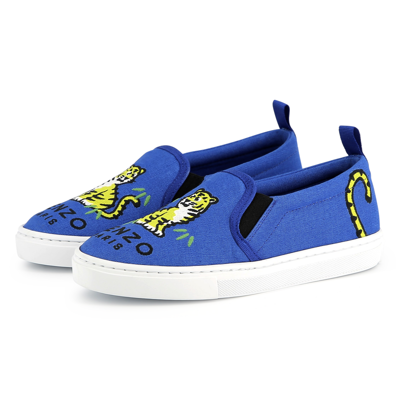 Elasticated canvas sneakers KENZO KIDS 
                    UNISEX