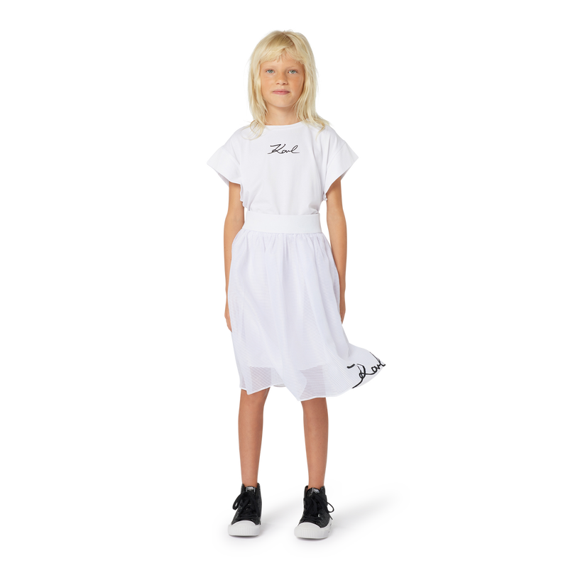 Top de manga curta KARL LAGERFELD KIDS 
                    GIRL