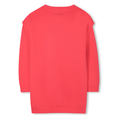 Vestido de manga comprida KARL LAGERFELD KIDS GIRL