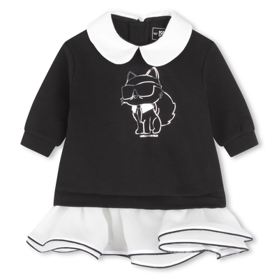 Vestido tutu de cintura baixa KARL LAGERFELD KIDS GIRL
