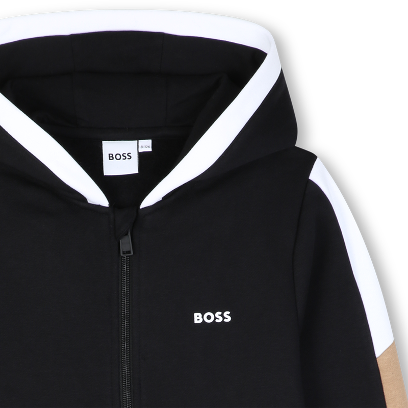 Cardigan  com capuz BOSS 
                        MENINO