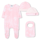 Conjunto de pijama, babador e chap&eacute;u BOSS 
                    GIRL