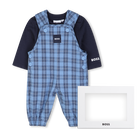 Conjunto de macac&atilde;o e camiseta BOSS 
                    MENINO