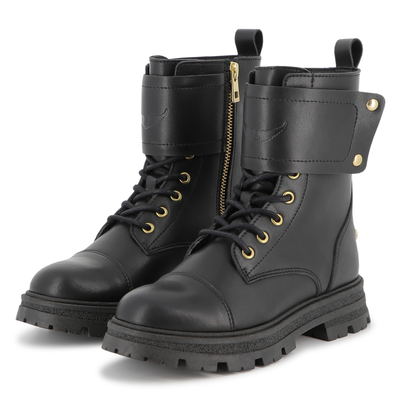 Botas de couro bovino com atacadores ZADIG & VOLTAIRE 
                    GIRL