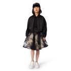 Casaco de manga plissada KARL LAGERFELD KIDS 
                    MENINA