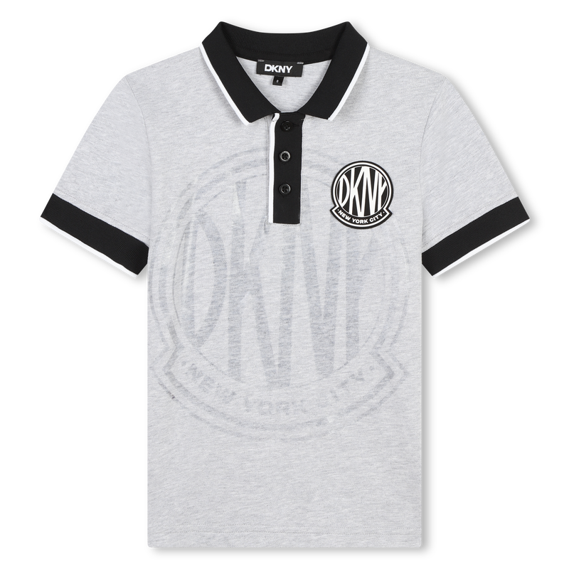 Short-Sleeved Piqué Polo Shirt DKNY 
                    BOY