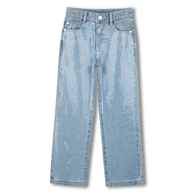 Calças ganga com lantejoulas DKNY GIRL