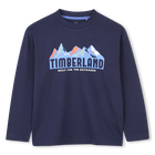 T-shirt de manga comprida em jersey, AZUL MARINHO, hi-res